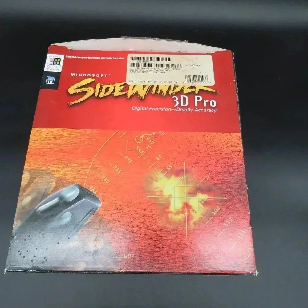 Microsoft SideWinder 3D Pro Video Games Controller Open Box Vintage